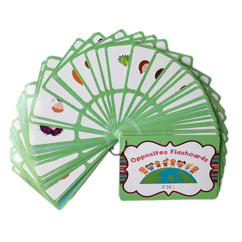 Kids Education Toy - The 100 Groups Opposites Flashcards English