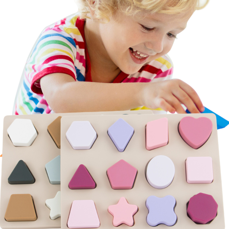 Kids Educational Game 2 - Bitable Silicone Puzzle Montessori Toys for