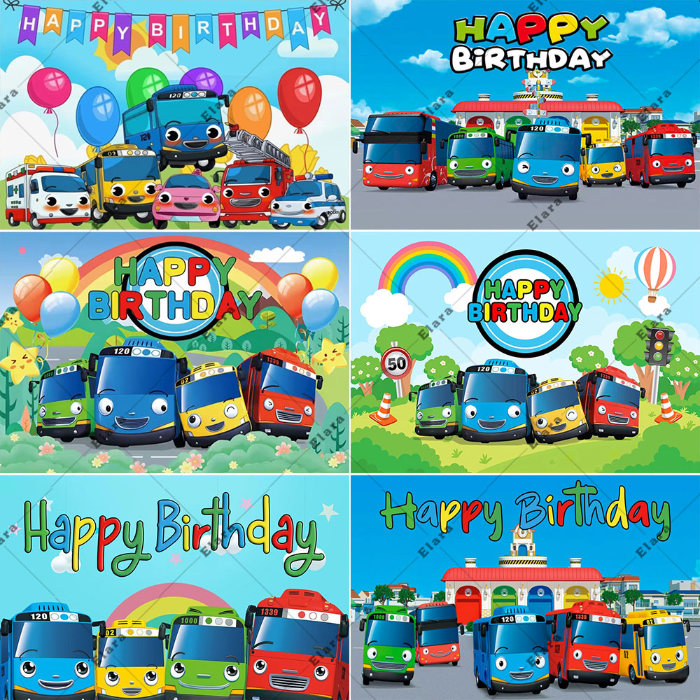 Cartoon Anime The Little Bus K - Kids Education Background recension och pris