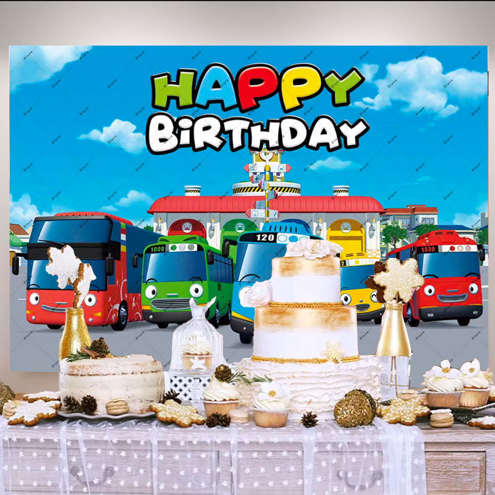 Cartoon Anime The Little Bus K - Kids Education Background recension och pris