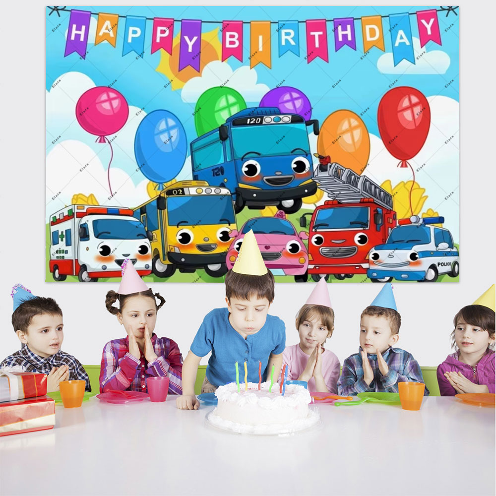 Cartoon Anime The Little Bus K - Kids Education Background recension och pris