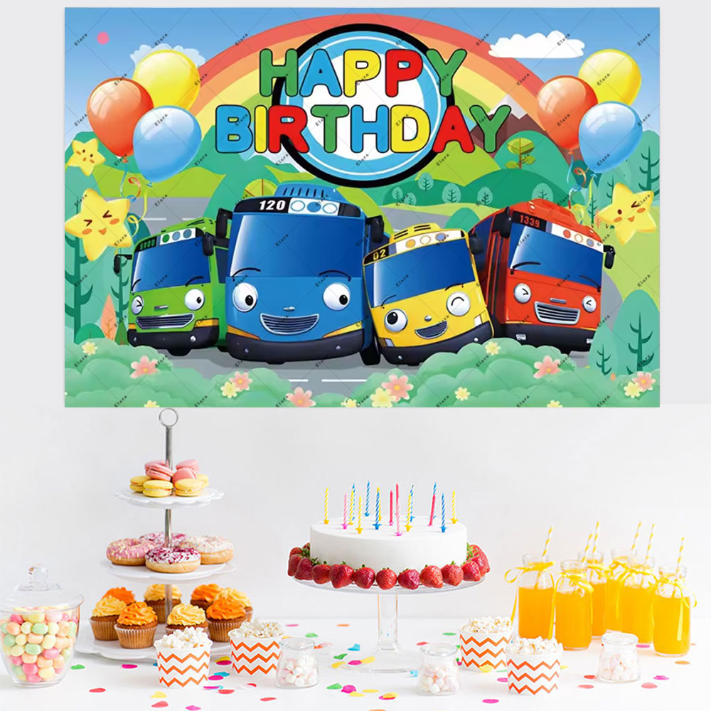Cartoon Anime The Little Bus K - Kids Education Background recension och pris