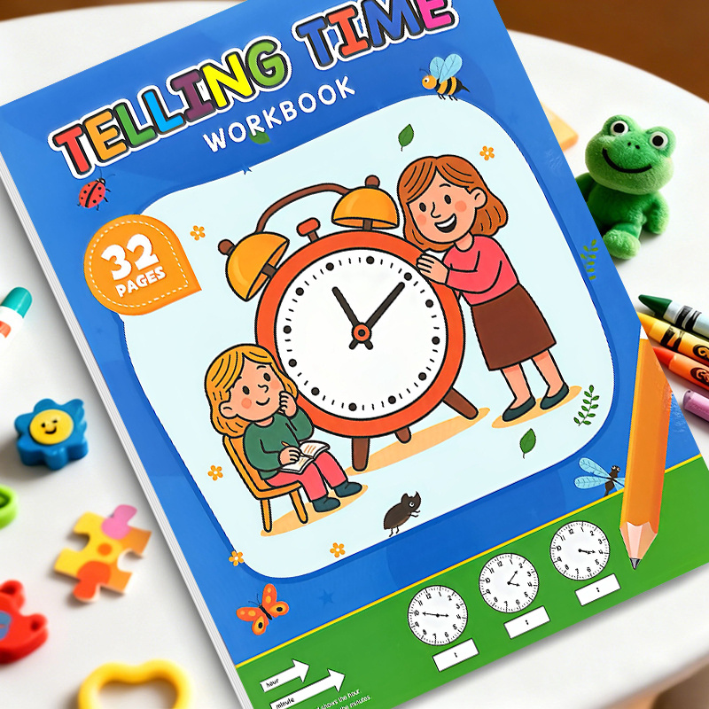 Kids Telling Time Educational  - Kids Education Worksheet recension och pris