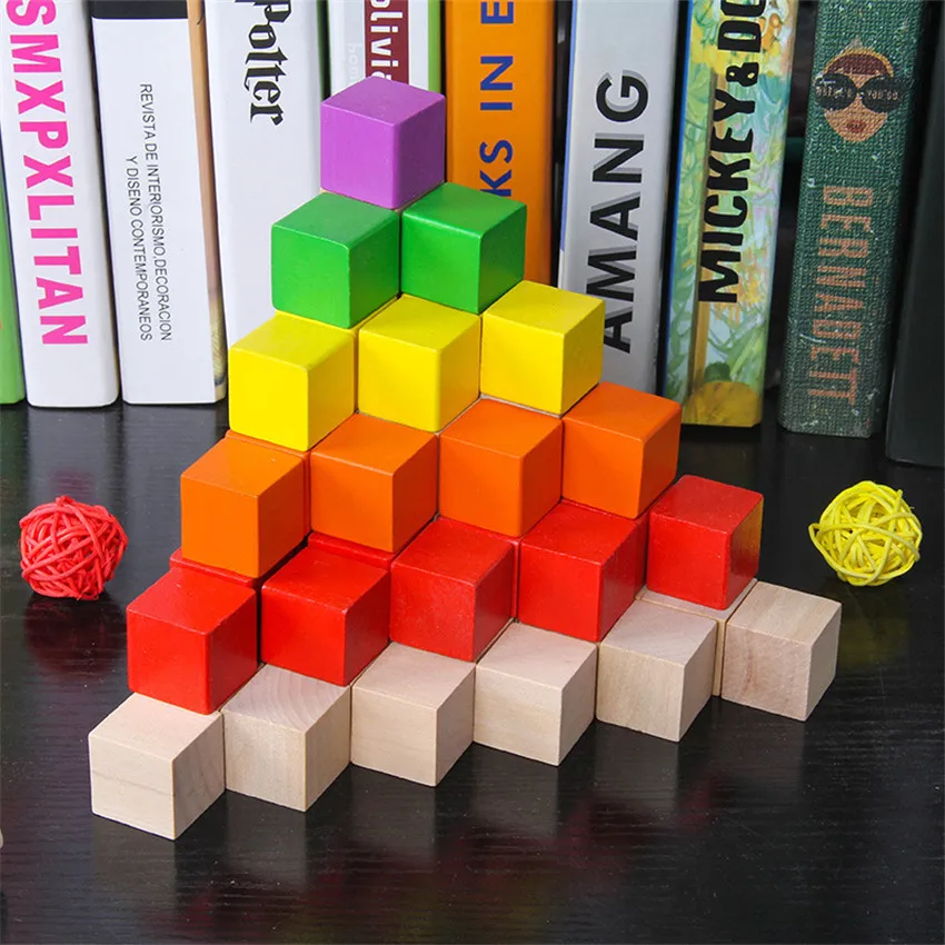 30Pcs/Set 2*2*2cm Colorful Woo - Kids Educational Game 2 recension och pris