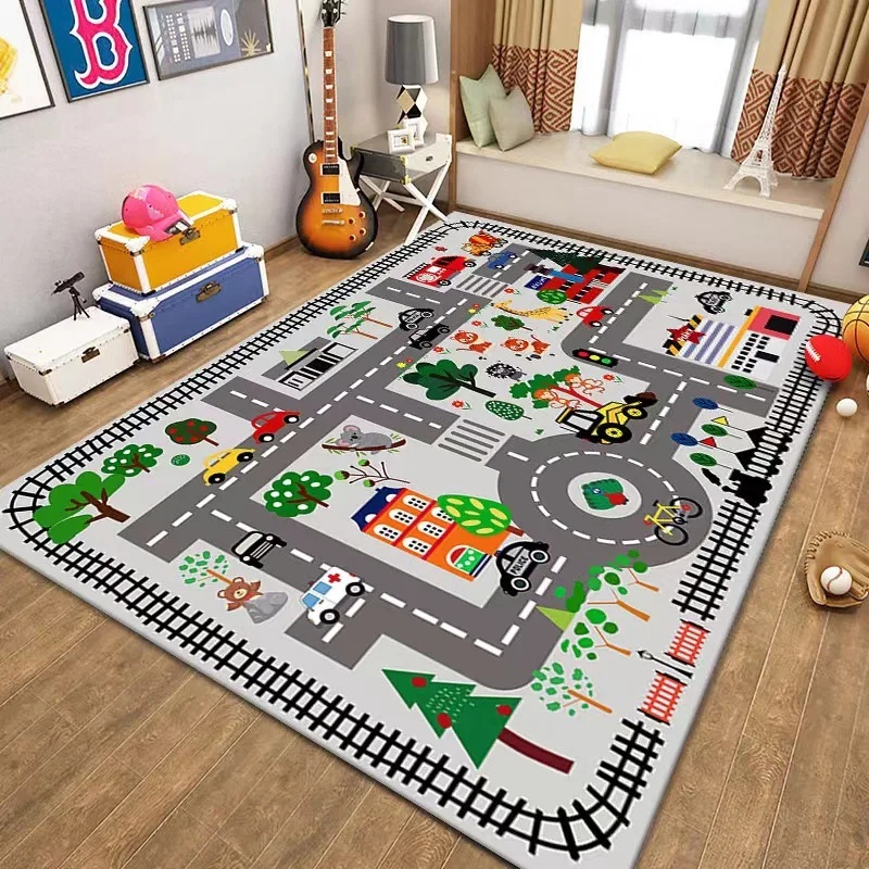 Colorful Kids City Map Play Ma - Kids Education Room recension och pris