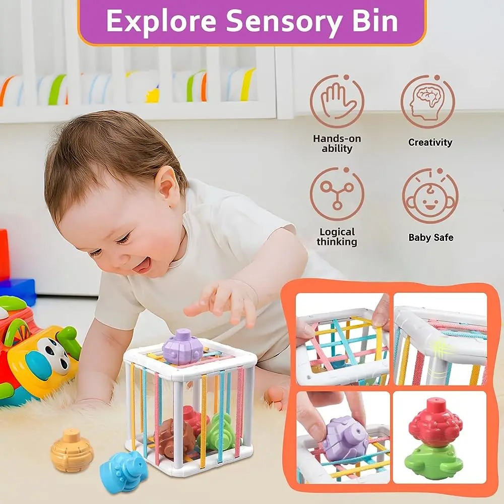 Rainbow Colorful Montessori Sh - Kids Education Toy recension och pris
