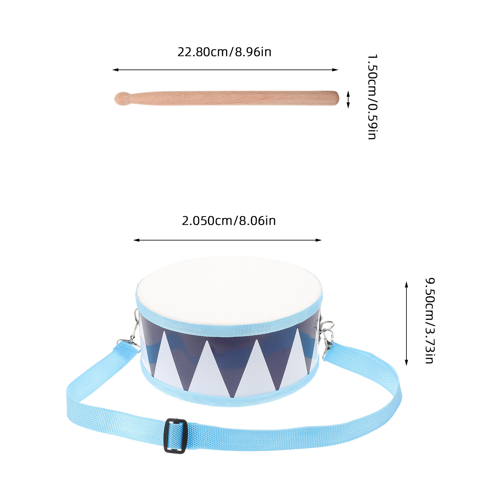 1Set Kids Snare Drum Wooden Pe - Kids Education Music recension och pris