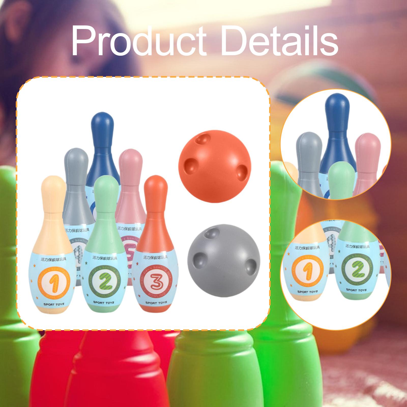 Family Bowling Game with 6 Pin - Kids Educational Game 2 recension och pris