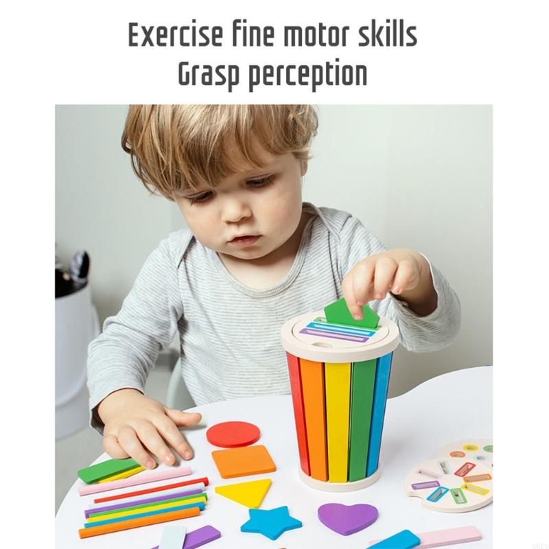 Educational Wooden Sorter Toy  - Kids Educational Game 2 recension och pris