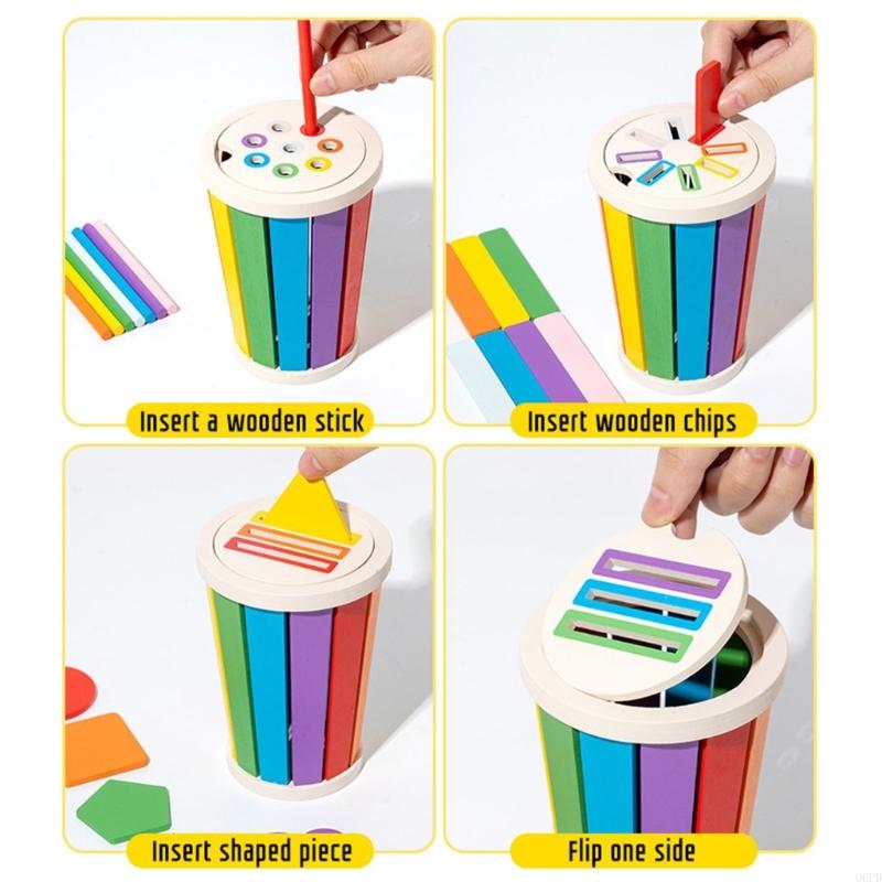 Educational Wooden Sorter Toy  - Kids Educational Game 2 recension och pris