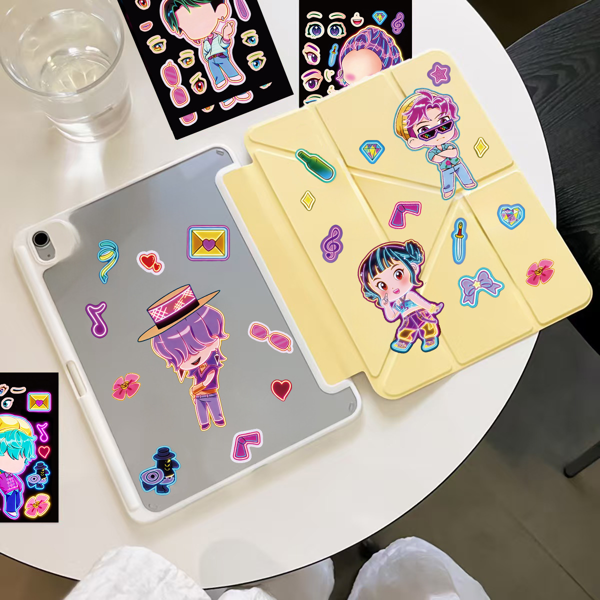8pcs Funny Girls Stickers Toys - Kids Education Music recension och pris