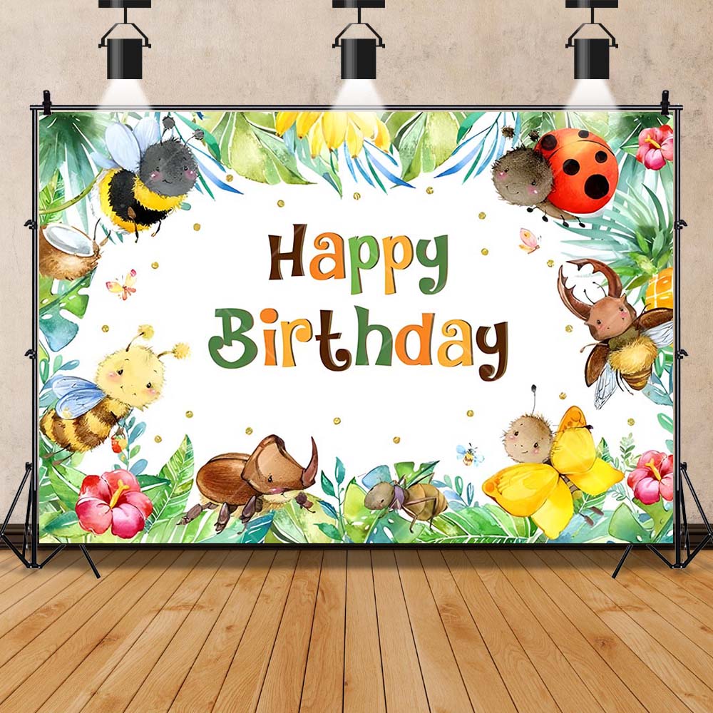 Cartoon Insect Party Early Edu - Kids Education Background recension och pris