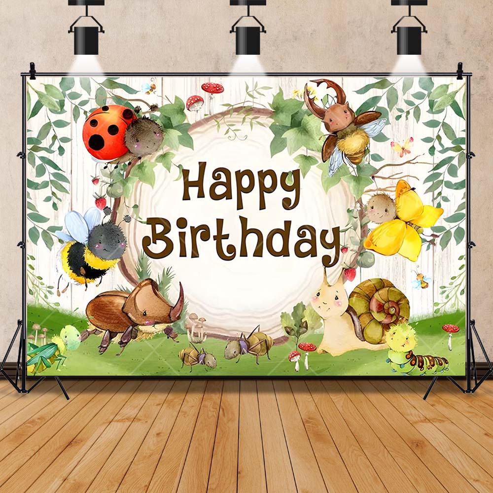 Cartoon Insect Party Early Edu - Kids Education Background recension och pris