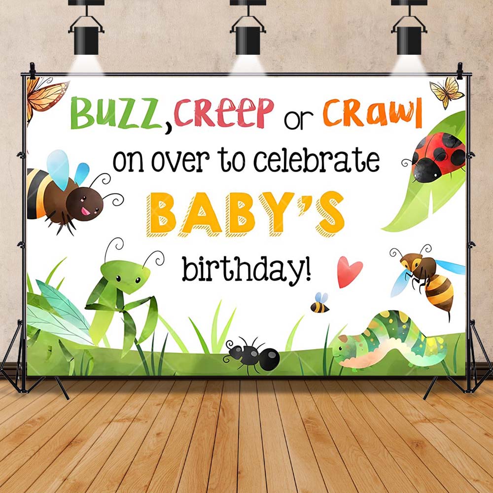 Cartoon Insect Party Early Edu - Kids Education Background recension och pris