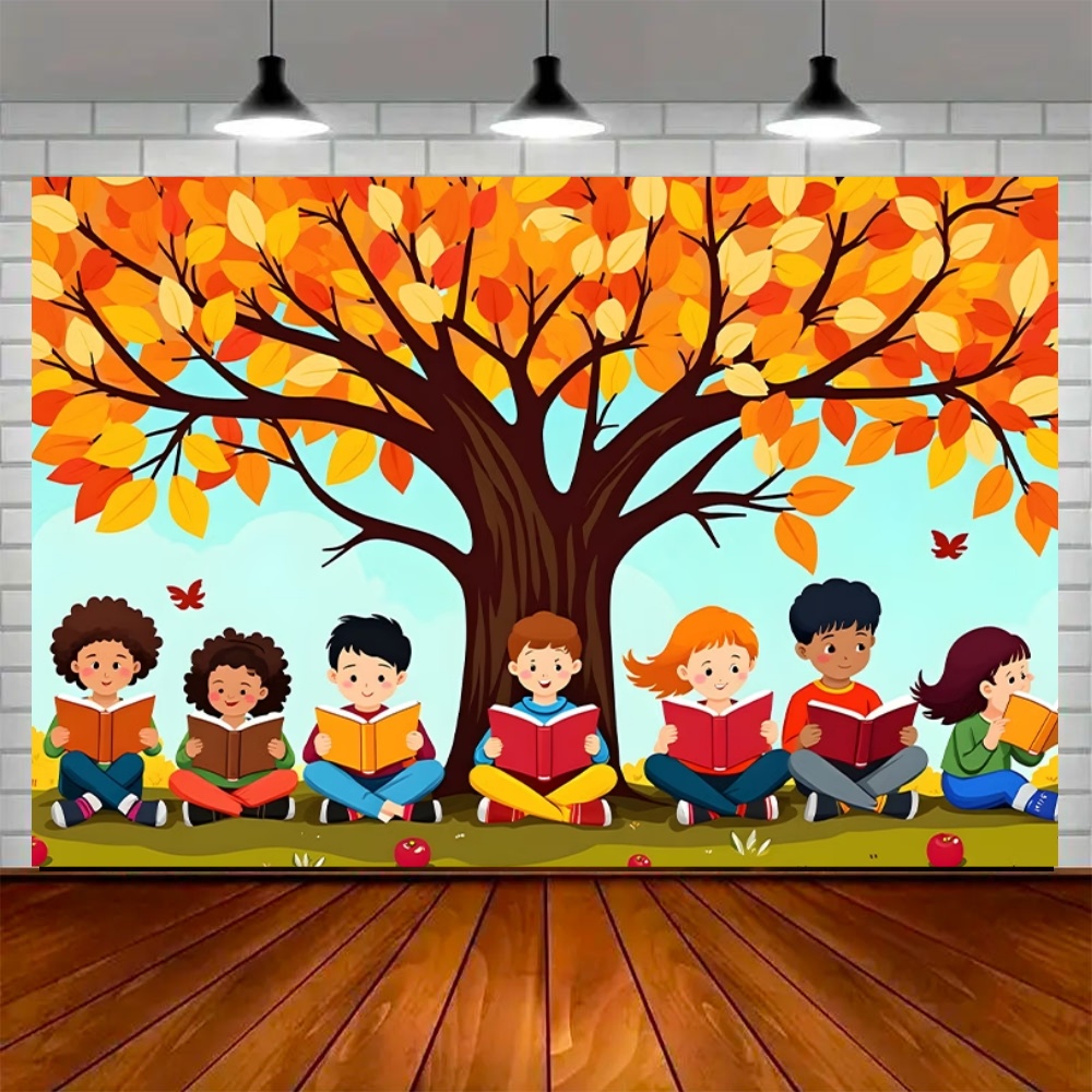 World Autumn Reading Day Party - Kids Education Background recension och pris