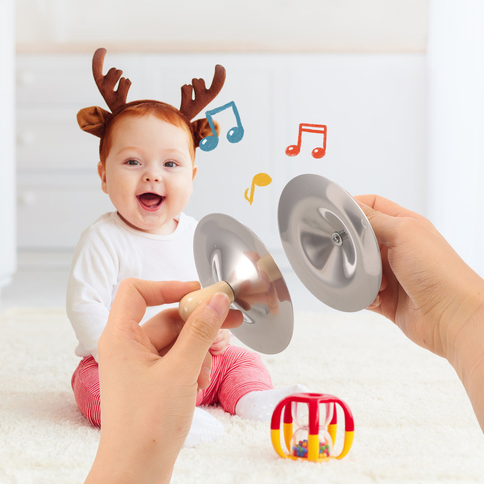 2Pcs Small Finger Cymbals Kids - Kids Education Music recension och pris